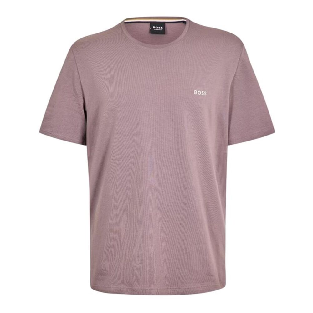 Boss Mens Logo Regular T-Shirt / Purple
